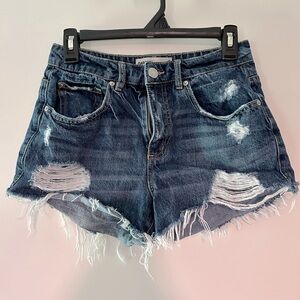 Distressed Jean Shorts